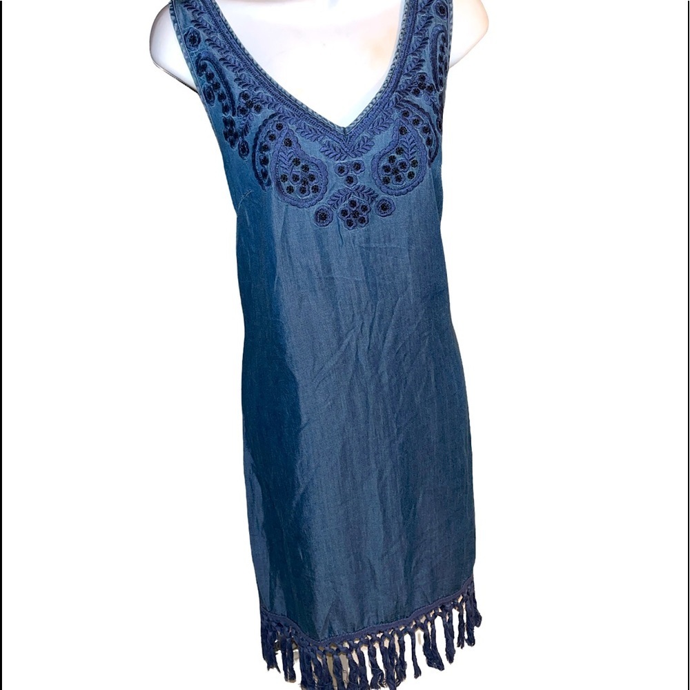 New York & Co Denim Look Dress size Medim